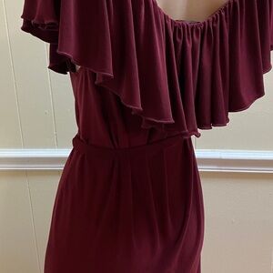 $352 ABS by Allen Schwartz off the shoulder Cocktail Dress